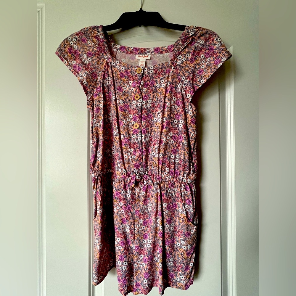 Girls Flower Romper